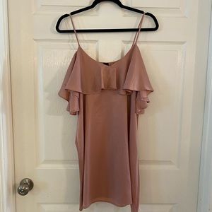NWOT Dusty pink cold shoulder dress